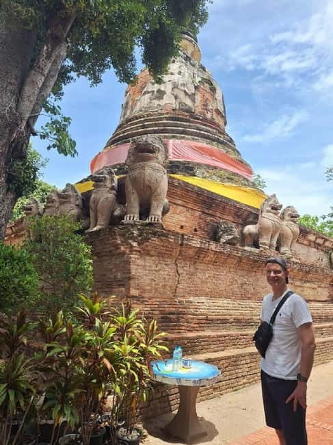 Ayutthaya: Colorful Slow Life Bicycle Tour with local guide. - Where Wat Maenang Pluem fits: the monk blessing and amulet moment