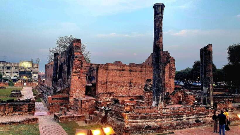 From Bangkok: Ayutthaya Afternoon Tour with Boat & Tuk-Tuk - Wat Chaiwatthanaram After Dark: Lit Temples From Outside